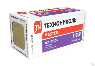 Утеплитель ТЕХНОБЛОК ПРОФ 50×600×1200 мм с плотностью 65 кг/м³
