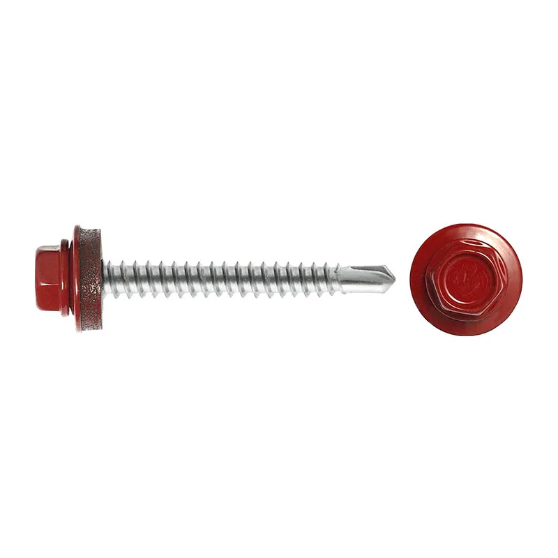 Саморез кровельный SWFS Premium RAL-3011 ZP 4,8х35 (250 шт) квадратный конт-р