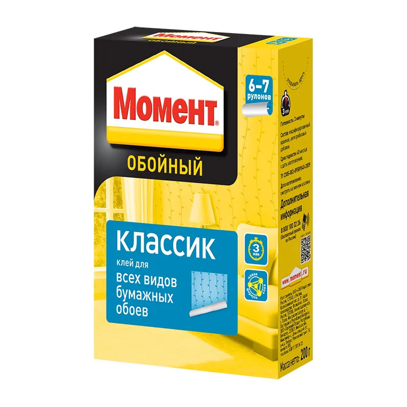 Клей для обоев Момент Классик (200 г)