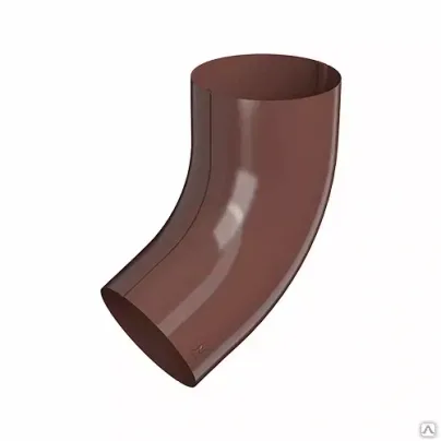 Колено трубы 135°, коричневый/белый ТН ПВХ Технониколь