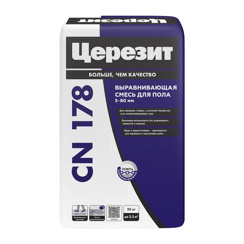 Смесь легковыравнивающаяся Церезит CN 178, 25 кг