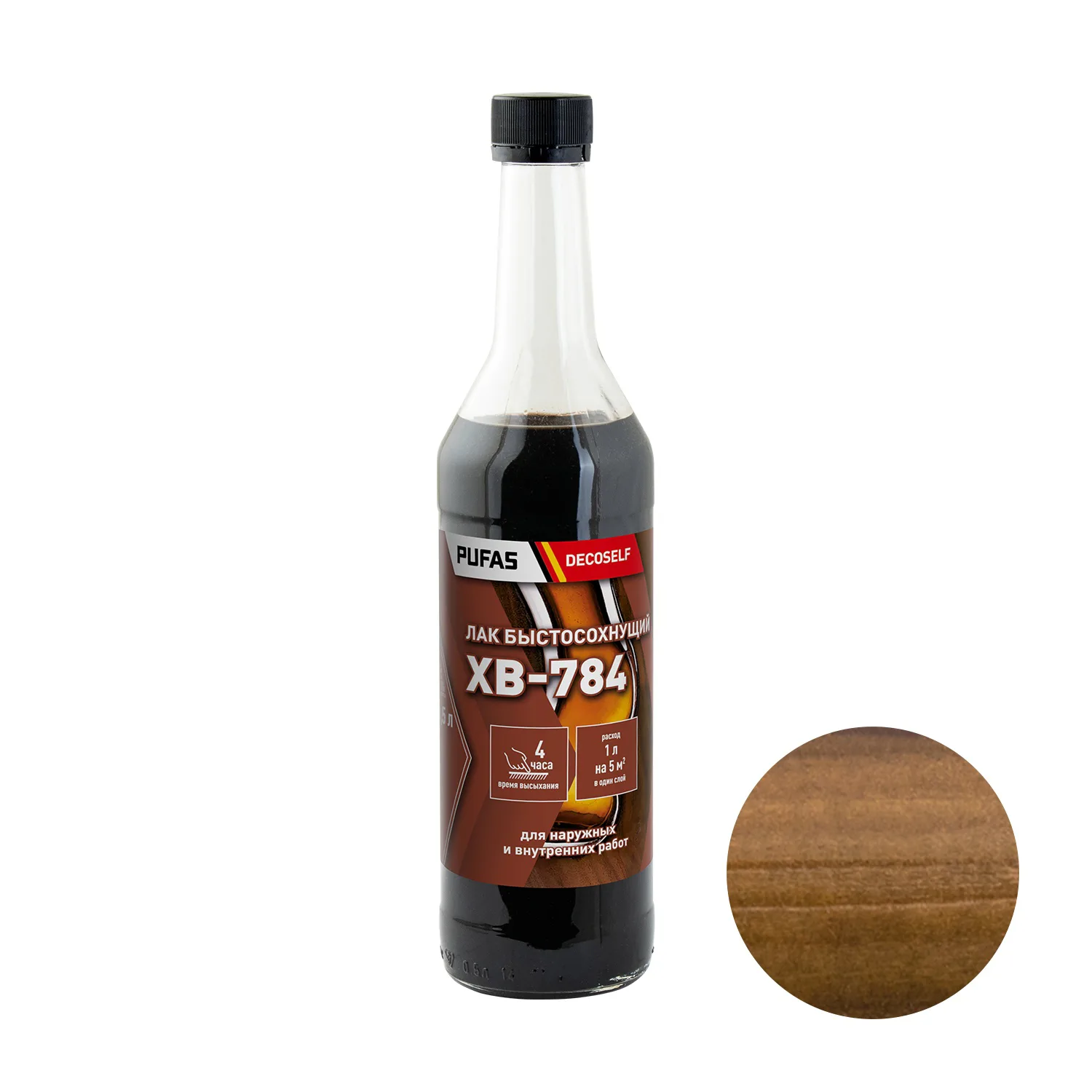 Лак ХВ-784 Pufas Decoself дуб (0,5 л)
