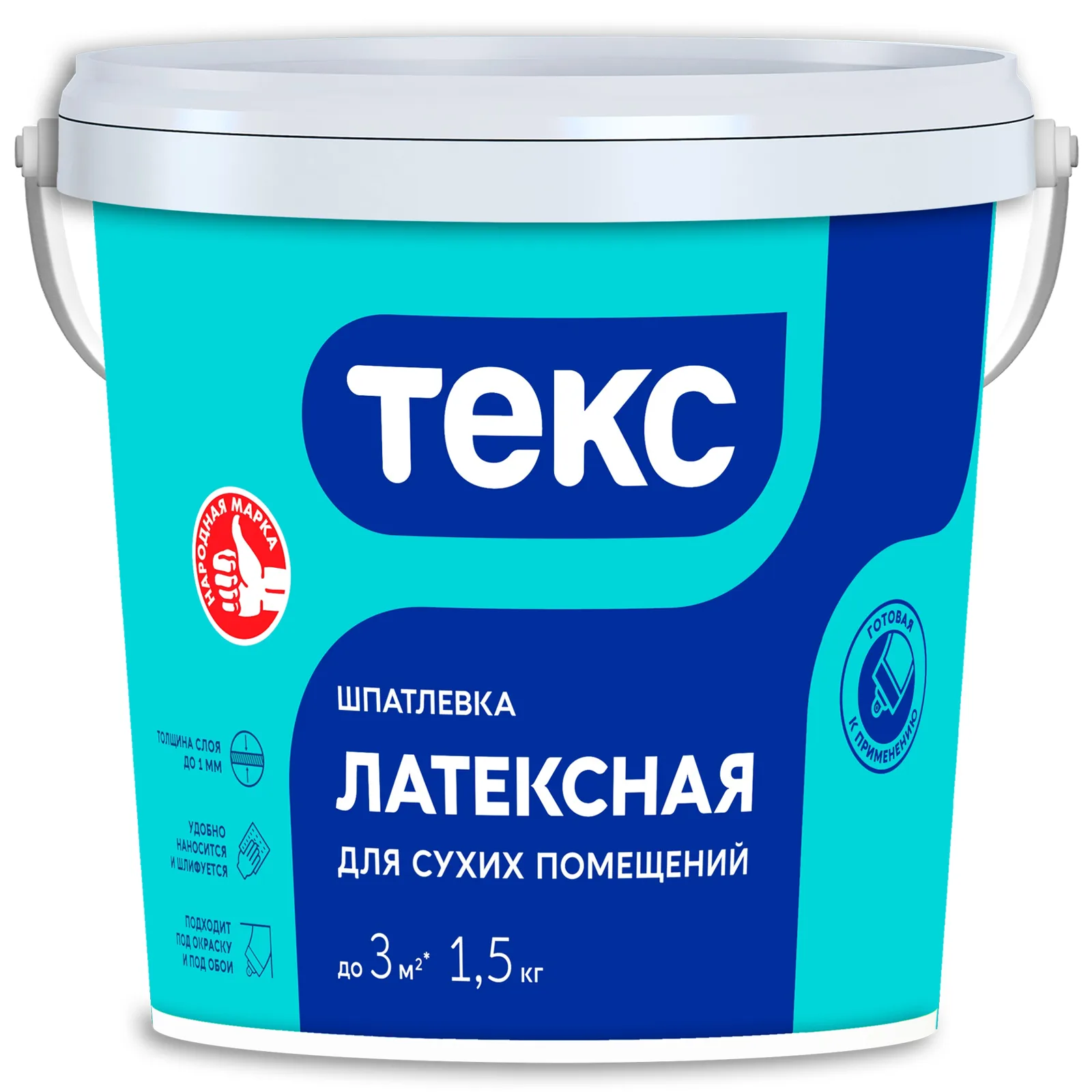 Шпаклевка латексная Текс Профи, 1,5 кг