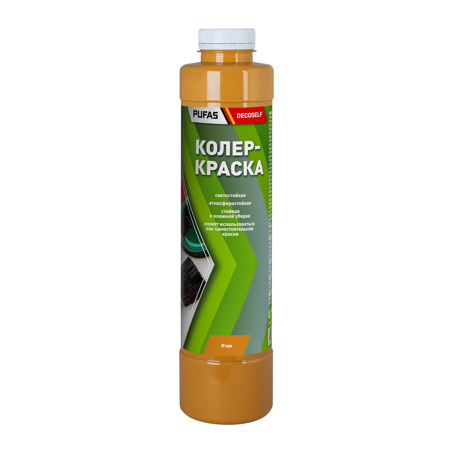 Краска колеровочная для в/д красок Pufas N09 охра (0,75 л)