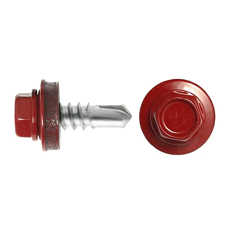 Саморез кровельный SWFS Premium RAL-3011 ZP 5,5х19 (300 шт) круглый конт-р