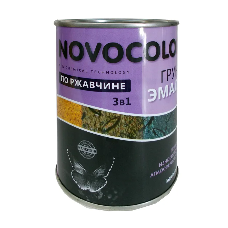 Грунт-эмаль Novocolor 3 в 1 основа С (глянц.) (0,7 л)