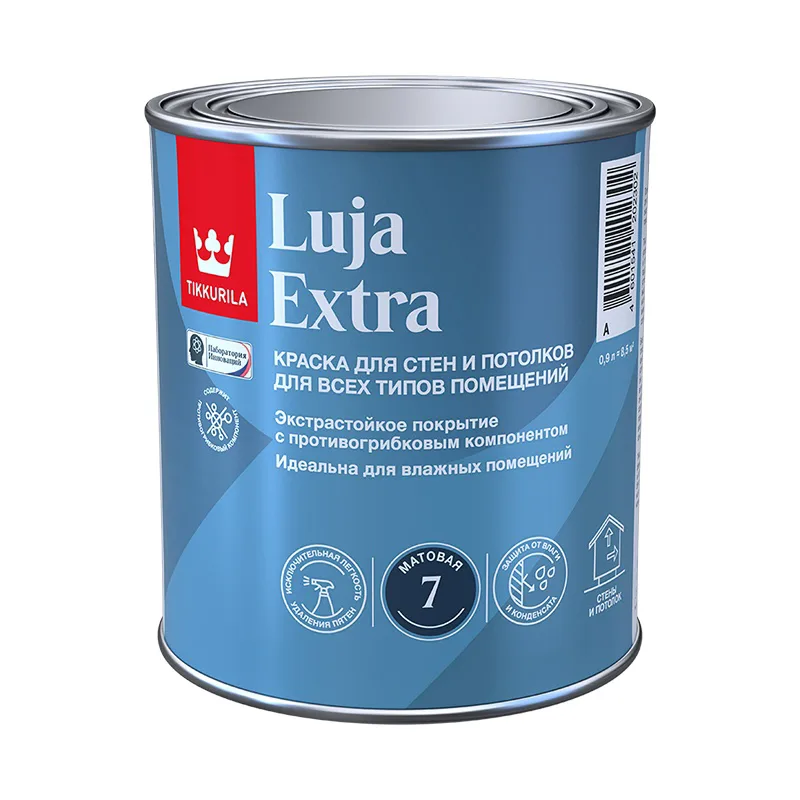 Краска экстра-стойкая Tikkurila/Tikkivala Luja Extra 7 основа А матовая (0,9 л)