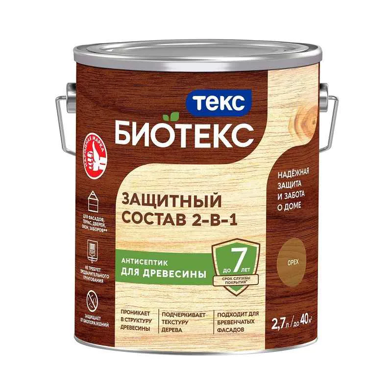 Антисептик Текс Bioteks состав 2в1 орех (2,7 л)