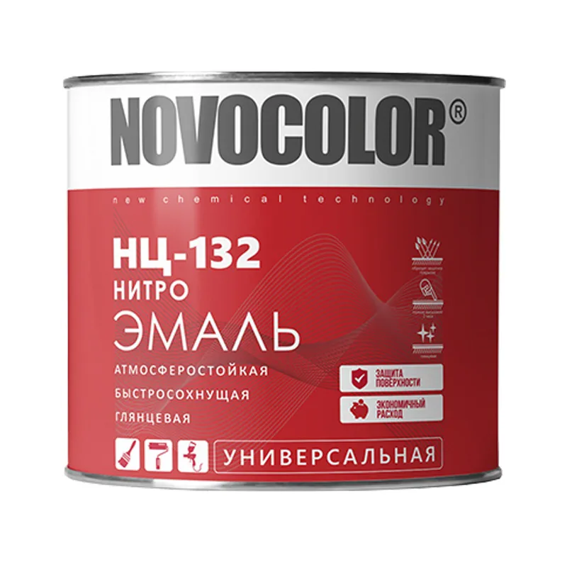 Эмаль Novocolor НЦ-132 зелёная (1,7 кг)