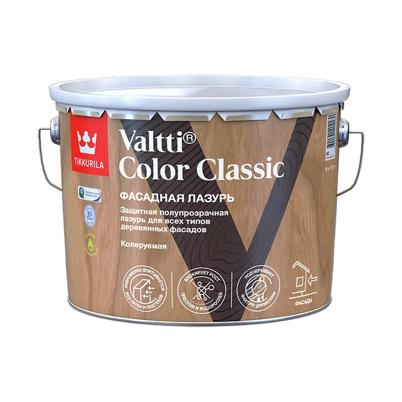 Антисептик Tikkurila/Tikkivala Valtti Color Classic EC бесцветный (9 л)